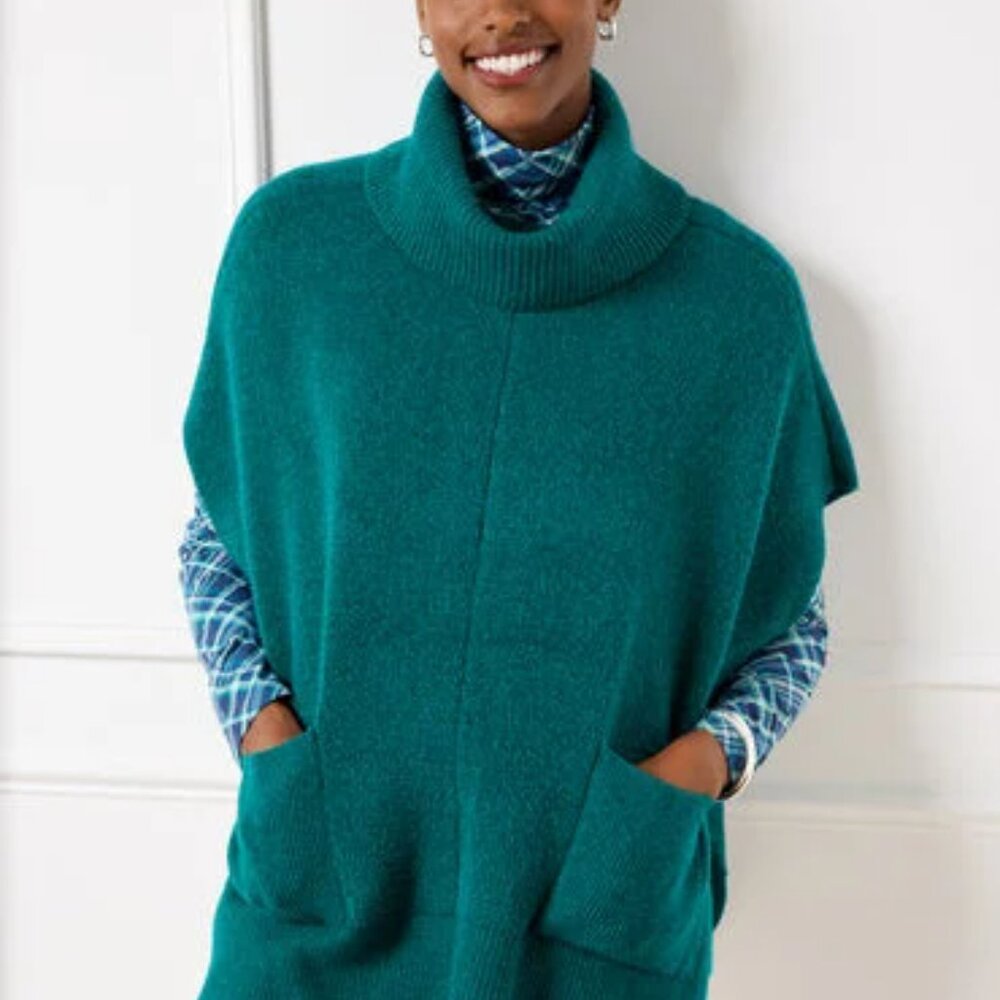 Talbots Turtleneck Poncho - NWOT